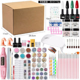 Nail Art Kit Gel Lamp Nail Grinder Nail Polishes Nail Art Tools Nail - Multi - Size Set5
