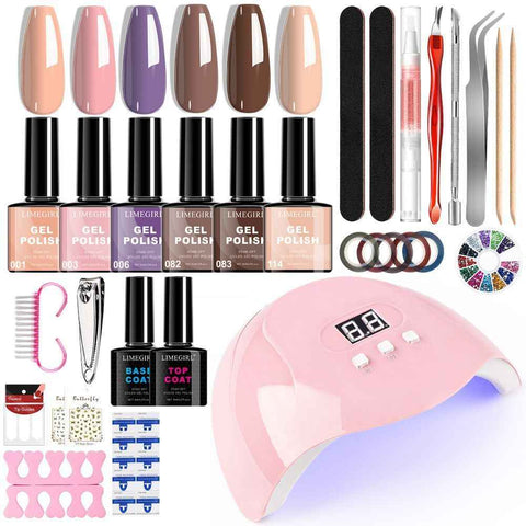 Nail Art Kit Gel Lamp Nail Grinder Nail Polishes Nail Art Tools Nail - Multi - Size 1 In Australia - Darrahopens