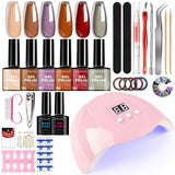 Nail Art Kit Gel Lamp Nail Grinder Nail Polishes Nail Art Tools Nail - Multi - Size ZH782-2
