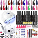 Nail Art Kit Gel Lamp Nail Grinder Nail Polishes Nail Art Tools Nail - Multi - Size 168-4