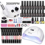 Nail Art Kit Gel Lamp Nail Grinder Nail Polishes Nail Art Tools Nail - Multi - Size H-ZH194-1 In Australia - Darrahopens