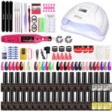 Nail Art Kit Gel Lamp Nail Grinder Nail Polishes Nail Art Tools Nail - Multi - Size zh158-4