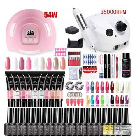 Nail Art Kit Gel Lamp Nail Grinder Nail Polishes Nail Art Tools Nail - Multi - Size ZH194-2 In Australia - Darrahopens