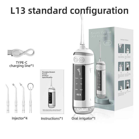 Portable Water Flosser Electric Water Flosser USB Rechargeable Flosser Oral - White - Size set In Australia - Darrahopens