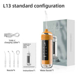 Portable Water Flosser Electric Water Flosser USB Rechargeable Flosser Oral - White - Size set In Australia - Darrahopens