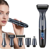 Women'S Hair Remover 7-In-1 Hair Remover Body Hair Removal Facial Hair Removal - Black - Size SET
