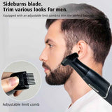 Women'S Hair Remover 7-In-1 Hair Remover Body Hair Removal Facial Hair Removal - Black - Size SET