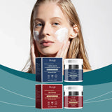 HOYGI, facial care cream, collagen cream, ceramide cream, peptide cream, rejuvenating cream, skin firming cream, retinol cream, anti-aging cream, moisturizer, skin elasticity, natural ingredients, fragrance-free, Australian skincare - Red - Size 2PCS