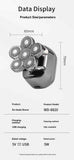 mens electric shaver, cordless shaver, rechargeable shaver, waterproof shaver, 6D floating shaver, men grooming, shaver for Australian men, travel shaver - Silver - Size SET In Australia - Darrahopens