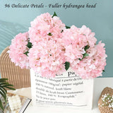 White Green Artificial Hydrangea White Hydrangea 18-Inch Flowers Real-Touch Flowers Wedding
