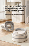 children's toilet, multifunctional potty, kids bathroom accessory, toilet training aid, Zibang children's toilet, toddler potty, Australian potty training - Gray - Size Hard seat cushion