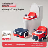baby portable toilet, potty training, weaning off diapers, soft PU cushion, night-light, bathroom accessories, Australian market, toddler toilet seat - Misty Milk Green - Size Three
