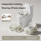 baby portable toilet, potty training, weaning off diapers, soft PU cushion, night-light, bathroom accessories, Australian market, toddler toilet seat - red and blue - Size Three