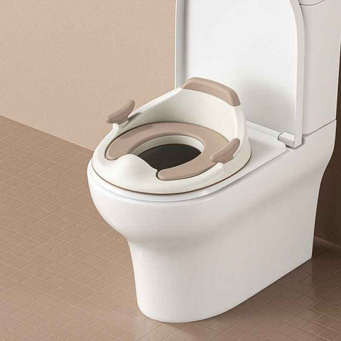 baby portable toilet seat, potty training, no installation, splash proof, hanging storage, travel potty seat, toddler toilet training seat - Camel - Size Hard seat cushion In Australia - Darrahopens