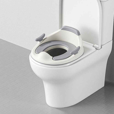baby portable toilet seat, potty training, no installation, splash proof, hanging storage, travel potty seat, toddler toilet training seat - Gray - Size Hard seat cushion In Australia - Darrahopens