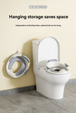 baby portable toilet seat, potty training, no installation, splash proof, hanging storage, travel potty seat, toddler toilet training seat - Gray - Size Hard seat cushion