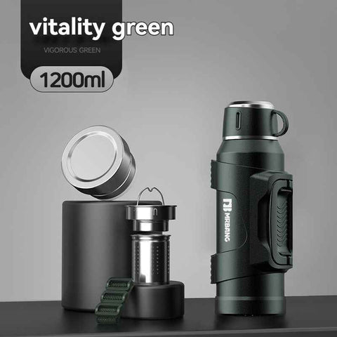 316 Stainless Steel Thermos Large Capacity Thermos Portable Thermos Flask - Green - Size 1200ml In Australia - Darrahopens