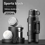 316 Stainless Steel Thermos Large Capacity Thermos Portable Thermos Flask - Green - Size 1500ml In Australia - Darrahopens