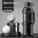 316 Stainless Steel Thermos Large Capacity Thermos Portable Thermos Flask - Silver - Size 1500ml