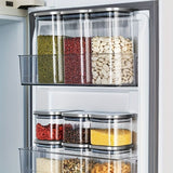 airtight storage jars, coffee bean jars, stainless steel lid, glass jars with lids, square canisters, pantry organisation, kitchen storage Australia - Clear - Size 2pcs-450ml