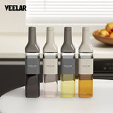 automatic opening glass bottles, oil bottles, condiment bottles, kitchen storage, soy sauce bottles, vinegar bottles, Australian kitchen - Beige - Size 500ml