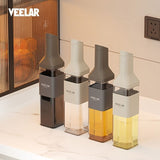 automatic opening glass bottles, oil bottles, condiment bottles, kitchen storage, soy sauce bottles, vinegar bottles, Australian kitchen - Beige - Size 500ml