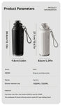 316 Stainless Steel Water Bottle Outdoor Insulated Bottle Sports Straw Bottle - Black - Size 1200ml