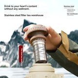 316 Stainless Steel Thermos Large Capacity Thermos Portable Thermos Flask - Silver - Size 3000ml