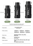 316 Stainless Steel Thermos Large Capacity Thermos Portable Thermos Flask - White - Size 2000ml