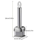 Silver White meat tenderizer, stainless steel, kitchen tool, tender meat, cooking essential, Australian kitchen, beef tenderizer, chicken tenderizer, marinating tool, kitchen gadget