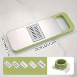 Green Vegetable Slicer 6-Piece Set Kitchen Tool Meal Prep Vegetable Cutting Durable