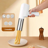 handheld noodle making machine, noodle maker, kitchen appliance, five noodle models, detachable cleaning, high-quality, home cooking, Australia, fresh pasta maker, compact kitchen tool