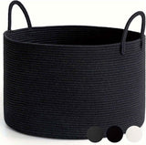 woven laundry basket, durable laundry basket, spacious laundry hamper, stylish laundry storage, Australian home organisation, multi-purpose storage basket, ergonomic handles, decorative laundry bin