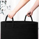 woven laundry basket, durable laundry basket, spacious laundry hamper, stylish laundry storage, Australian home organisation, multi-purpose storage basket, ergonomic handles, decorative laundry bin