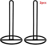 paper towel holder, plastic wrap stand, iron kitchen organizer, removable holder, easy-carry kitchen item, kitchen countertop organizer, gift for home cook - White - Size 1PCS