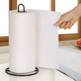 paper towel holder, plastic wrap stand, iron kitchen organizer, removable holder, easy-carry kitchen item, kitchen countertop organizer, gift for home cook - White - Size 1PCS