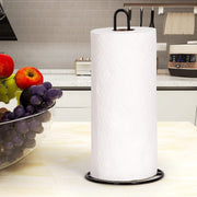paper towel holder, plastic wrap stand, iron kitchen organizer, removable holder, easy-carry kitchen item, kitchen countertop organizer, gift for home cook - White - Size 1PCS