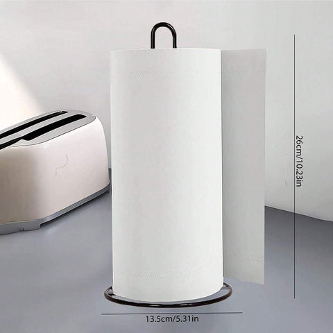 paper towel holder, plastic wrap stand, iron kitchen organizer, removable holder, easy-carry kitchen item, kitchen countertop organizer, gift for home cook - White - Size 2PCS In Australia - Darrahopens