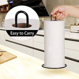 paper towel holder, plastic wrap stand, iron kitchen organizer, removable holder, easy-carry kitchen item, kitchen countertop organizer, gift for home cook - White - Size 2PCS