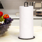 paper towel holder, plastic wrap stand, iron kitchen organizer, removable holder, easy-carry kitchen item, kitchen countertop organizer, gift for home cook - White - Size 2PCS