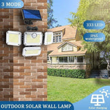 solar outdoor light, motion sensor wall light, waterproof led light, rotatable solar panel, Australian outdoor lighting, energy saving garden light, dusk to dawn light - White light - Size 2PCS