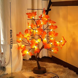 maple leaf lamp, LED table lamp, bendable branch lamp, home decor lamp, festive light, autumn decoration, nightstand lamp, Australian home decor, energy-saving lamp, indoor ambience lighting - maple tree - Size LED-USB