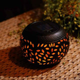solar table lamp, outdoor metal lamp, IP65 lamp, ambient projection light, garden night light, bedroom decor lamp, party lighting, Australian outdoor decor - Black - Size 2PCS In Australia - Darrahopens
