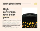 solar table lamp, outdoor metal lamp, IP65 lamp, ambient projection light, garden night light, bedroom decor lamp, party lighting, Australian outdoor decor - White - Size 2PCS In Australia - Darrahopens