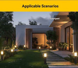 Solar Lawn Lights Stainless Steel Outdoor Lights 3-LED Garden Lights Waterproof - Black with white light - Size 1PCS In Australia - Darrahopens