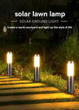 Solar Lawn Lights Stainless Steel Outdoor Lights 3-LED Garden Lights Waterproof - Silver - toned warm light - Size 2PCS In Australia - Darrahopens