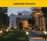 Solar Lawn Lights Stainless Steel Outdoor Lights 3-LED Garden Lights Waterproof - Silver white light - Size 1PCS