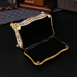Pearl Enamel Jewelry Box, Red Enamel Jewelry Box, Gold-Plated Jewelry Box, Home Decor, Jewelry Storage, Luxury Gift, Australian Gift, Dressing Table Decor - Purple - Size L