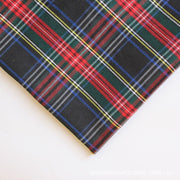 polyester woven fabric, plaid fabric, Christmas red green fabric, twill fabric, jacquard check fabric, fabric for bags, fabric for shoes, fabric for hats, fabric for pet decorations, festive fabric, holiday craft fabric, DIY fabric Australia - Green - Siz