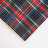 polyester woven fabric, plaid fabric, Christmas red green fabric, twill fabric, jacquard check fabric, fabric for bags, fabric for shoes, fabric for hats, fabric for pet decorations, festive fabric, holiday craft fabric, DIY fabric Australia - Green - Siz